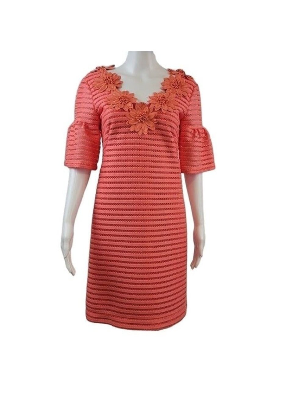 Nanette Lepore Coral Shift Dress Size 2